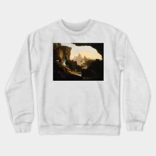 The Subsiding of the Waters of the Deluge by Thomas Cole Crewneck Sweatshirt